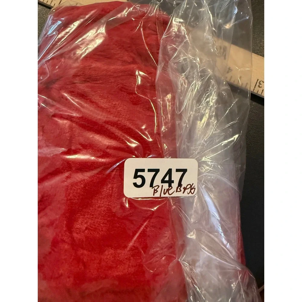 Sew Sweet Minky Designs Travel Neck Pillow Cover Red Plush Soft Luxury Cozy NEW